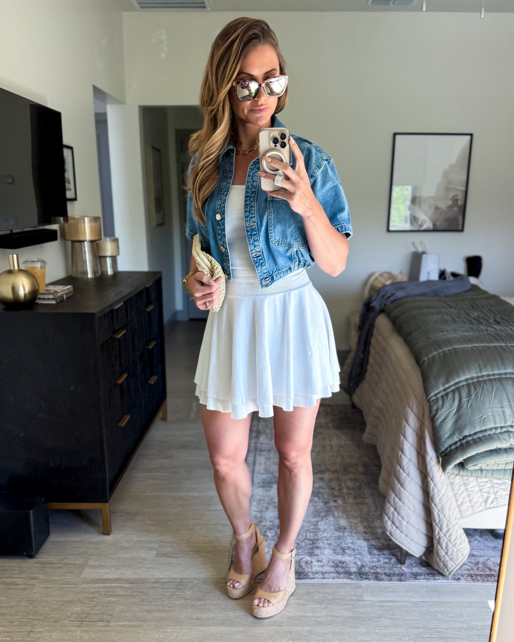 Denim top from Zara (can’t link here). Similar tops linked!

#LTKSeasonal #LTKOver40 #LTKFindsUnder100