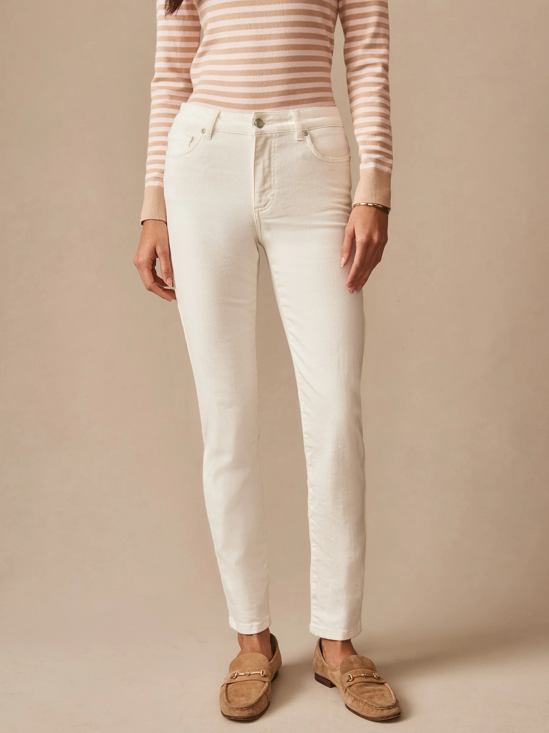 Natural Solid Watson Jeans | Women's Pants | J.McLaughlin | J.McLaughlin