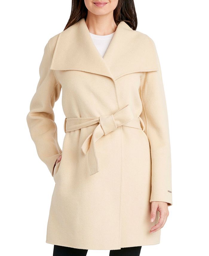 Tahari Women's Ella Double-Face Wrap Coat & Reviews - Coats & Jackets - Women - Macy's | Macys (US)