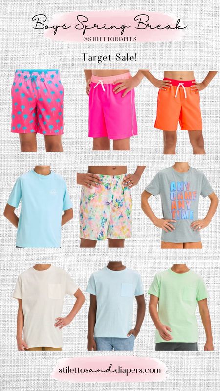 Huge Target sale on these boys spring break must haves! Love the bright suits that let you see the kids easily in the water! 

#LTKswim #LTKsalealert #LTKkids