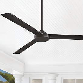 62" Minka Aire Roto XL Coal Wet Rated Ceiling Fan with Wall Control | www.lampsplus.com | Lamps Plus