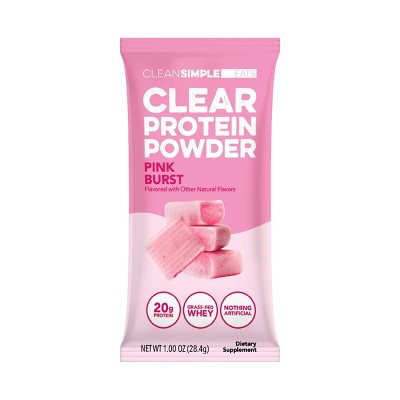 Clean Simple Eats Clear Protein Powder Pink Burst - 1.00oz/1 Stick | Target