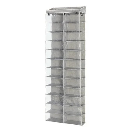 Better Homes & Gardens 24-Shelf Polyester Cotton over the Door Closet Shoe Organizer | Walmart (US)
