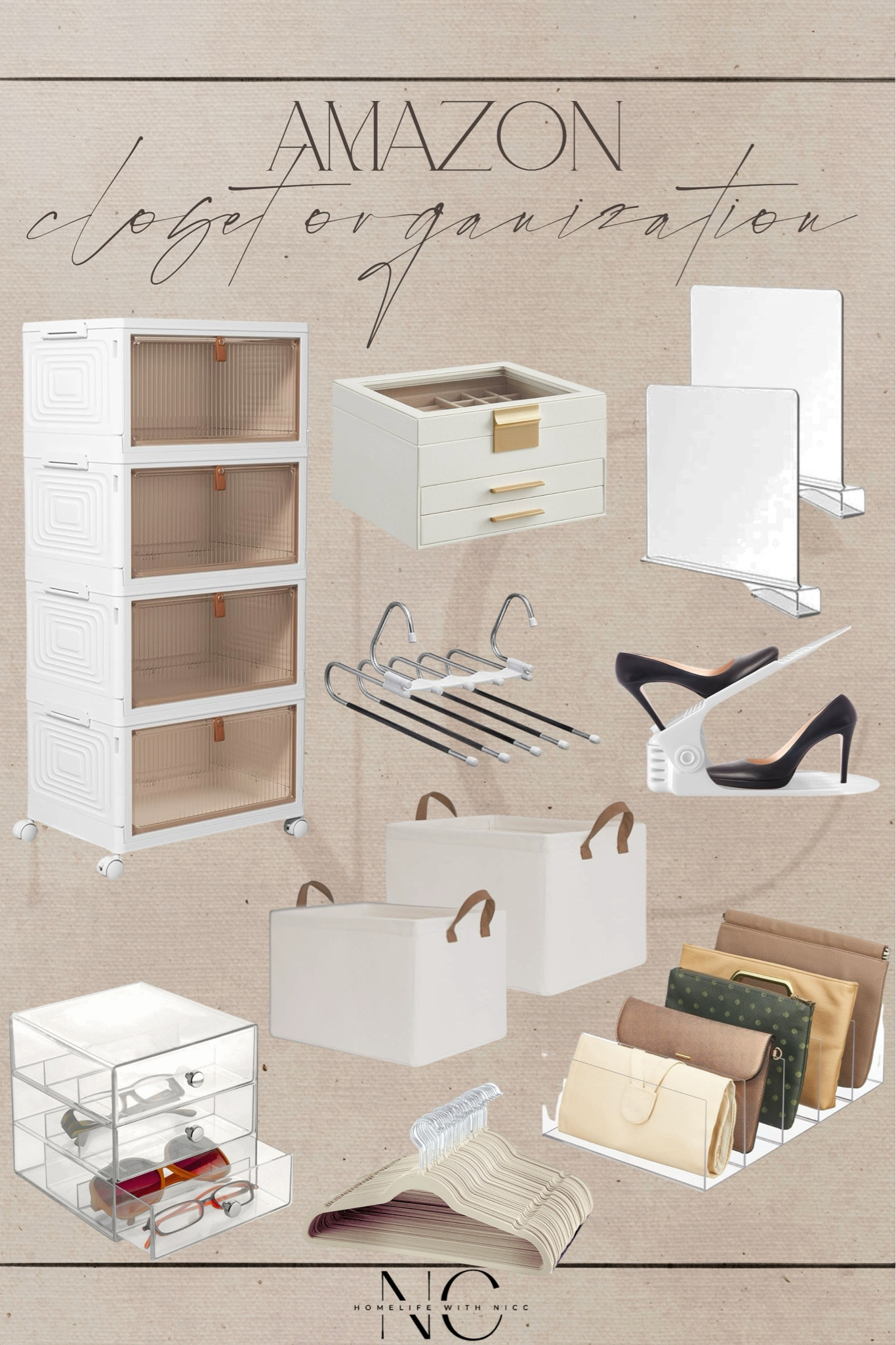 Closet organization is about to commence over at our house! All these storage and organization items are from Amazon, and so many must-haves to help declutter!  #amazon #amazoncloset #closetorganization #closetstorage #organizationtips 

#LTKHome #LTKStyleTip