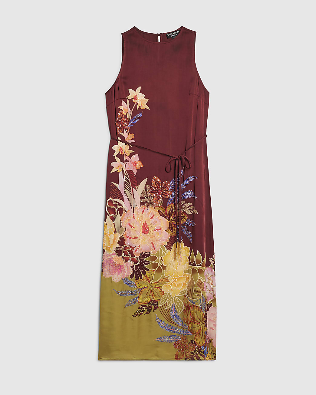 Brown Floral Maxi Dress | River Island UK & IE