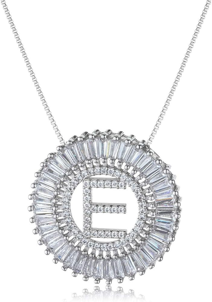 COTTVOTT A-Z Alphabet Pendant Necklaces Charms Women Initial Letter Chain Necklace 4 Colors | Amazon (US)