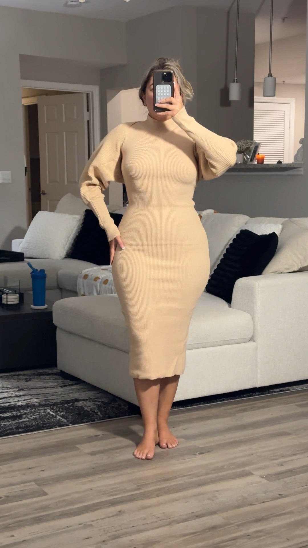 Best selling fall sweater dress with my favorite everyday smoothing shapewear! Wearing a size medium in dress and large in shapewear.
Code NICOLEMXSPANX for 15% off and free shipping! 

#LTKFindsUnder50 #LTKMidsize #LTKStyleTip