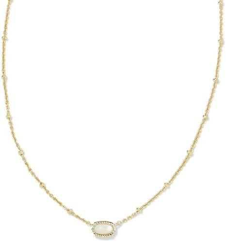 Kendra Scott Mini Elisa 14k Gold-Plated Satellite Short Pendant Necklace, Fashion Jewelry for Wom... | Amazon (US)