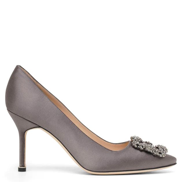 Hangisi 90 dark grey satin pumps | Shop Savannahs (US)