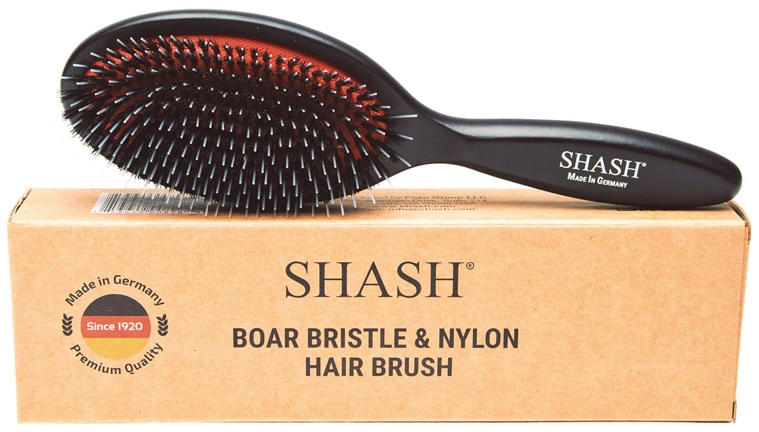 Made in Germany - SUSTAINABLE SHASH Nylon Boar Bristle Brush Suitable For Normal to Thick Hair, G... | Amazon (US)