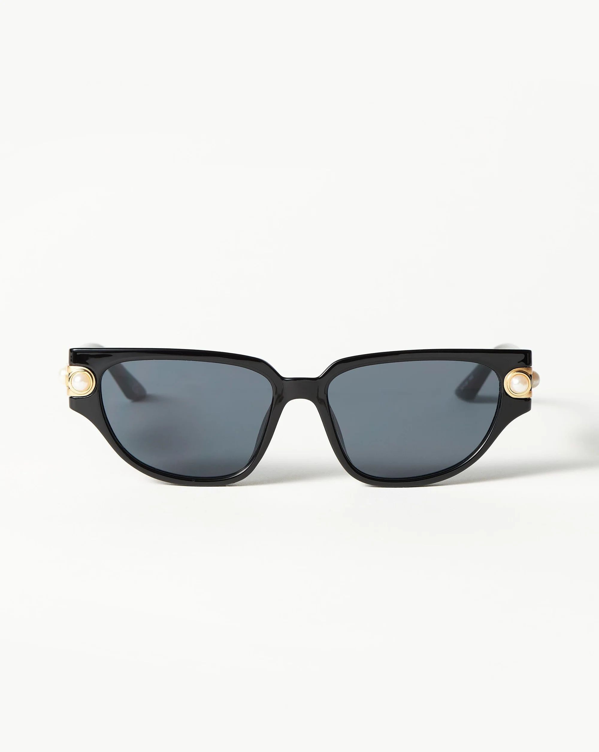 Le Specs Serpens Link Cat-Eye Sunglasses | Black/Pearl | Missoma