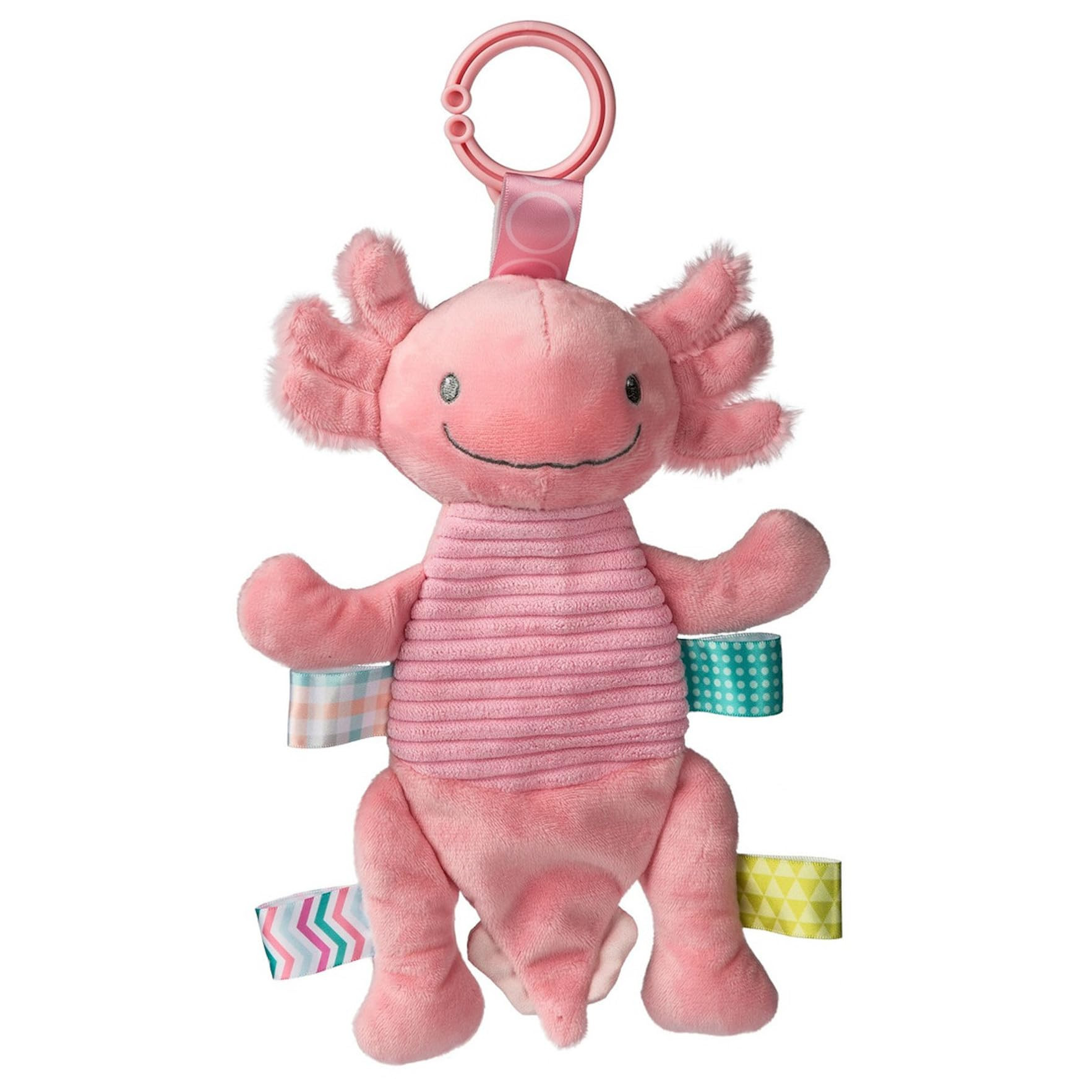 Taggies Baby Rattle with Crinkle Paper Activity Toy with Sensory Tags, 9-Inches, Lizzy Pink Axolo... | Amazon (US)