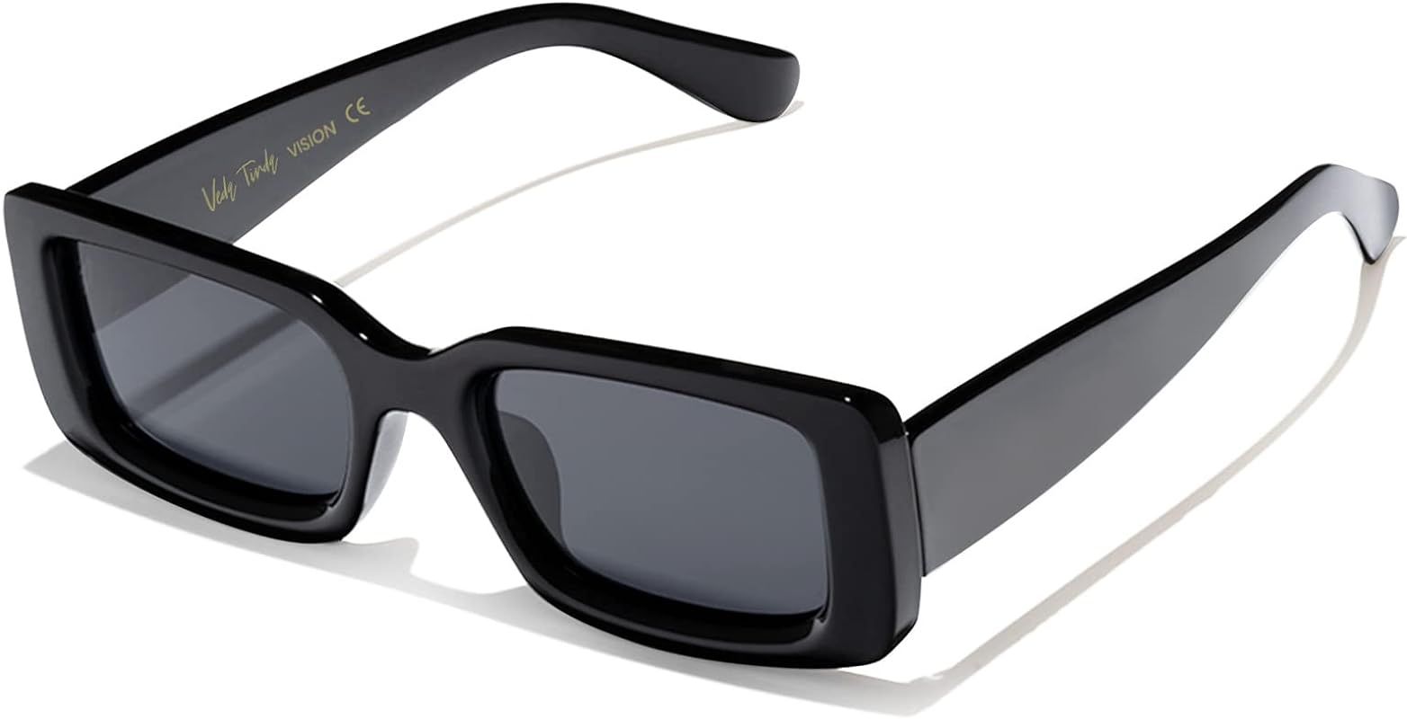 Rectangle Sunglasses Womens and Men Trendy 90s Cool Retro Square TAC Polarized Lenses UV Protecti... | Amazon (US)