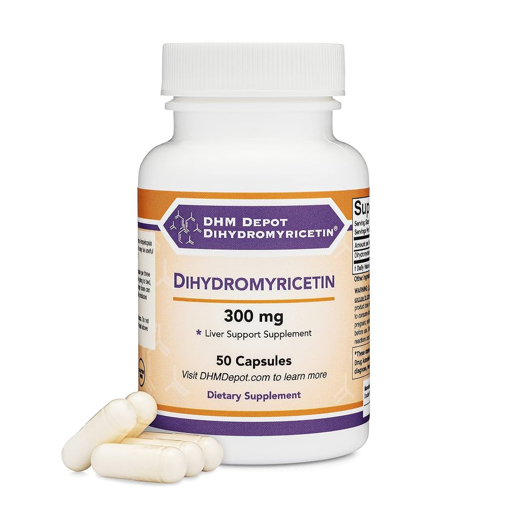 Dihydromyricetin (DHM) 50 Capsules, 300mg, Liver Support Supplement (Third Party Tested)(DHM Depo... | Amazon (US)