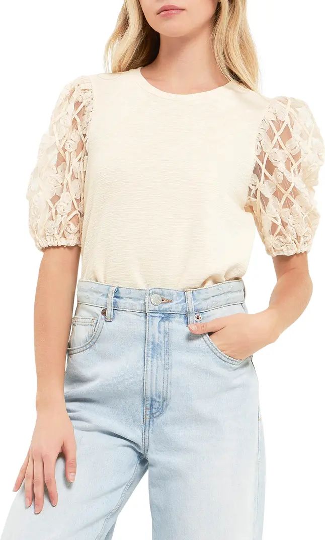 Mixed Media Blouse | Nordstrom