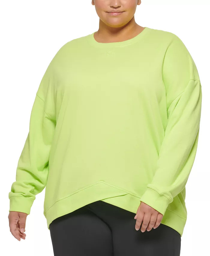 Plus Size Dropped-Shoulder Sweatshirt | Macys (US)