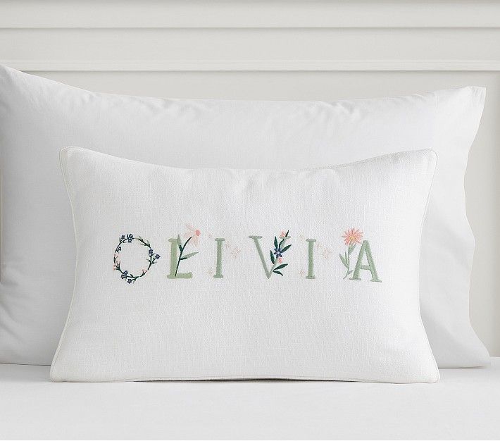 Heritage Alphabet Personalized Pillow Cover | Pottery Barn Kids