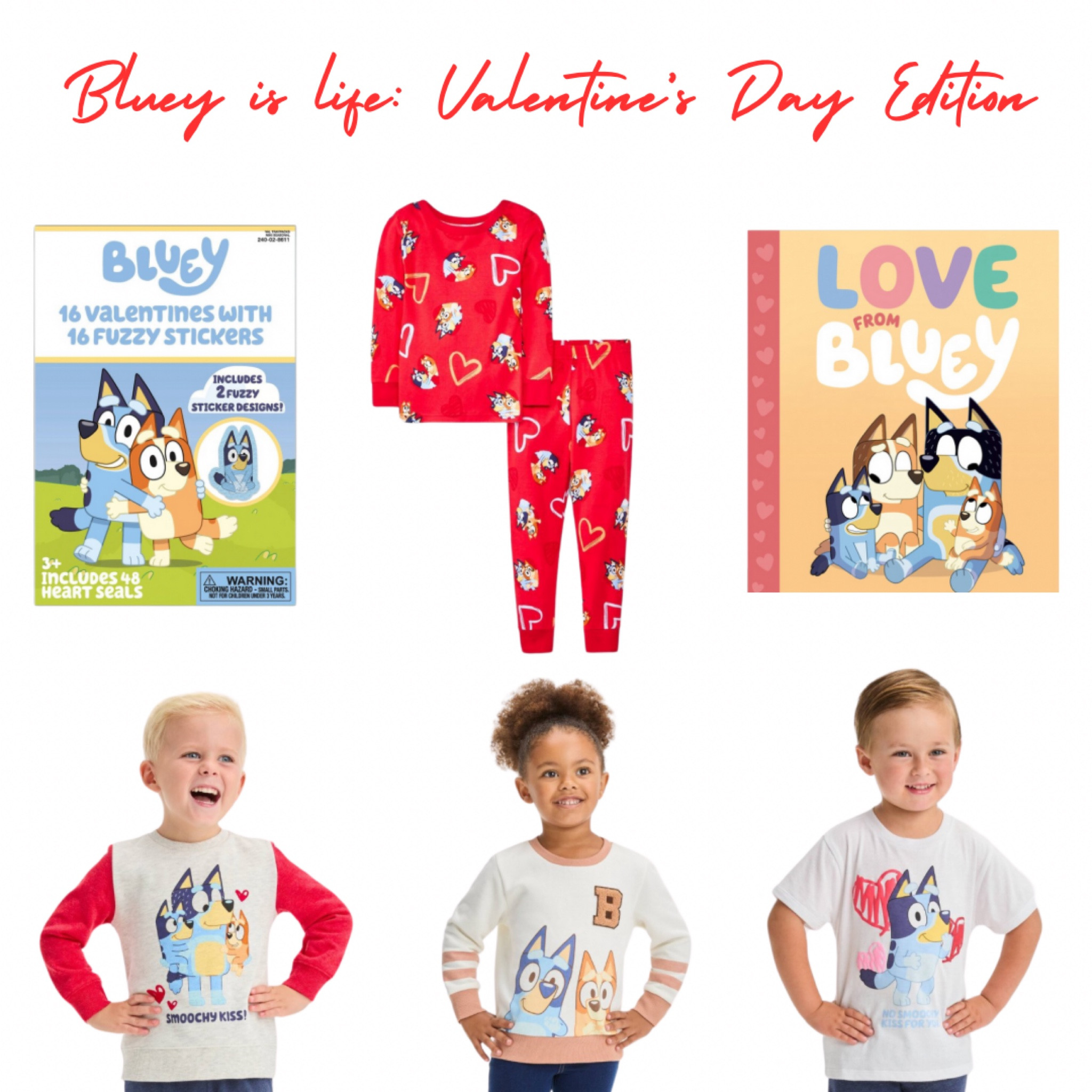 Bluey is life: V day edition! My little guy is OBSESSED with Bluey right now so we plan to have a very Bluey Valentine’s Day this year!

#bluey #valentinesday #blueyobsessed 

#LTKkids #LTKSeasonal #LTKfamily