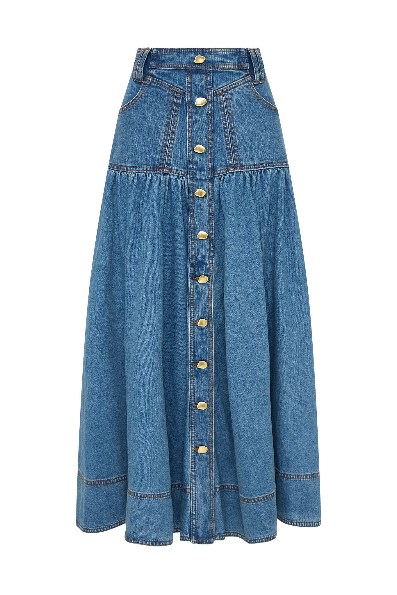 Belmond Denim Midi Skirt | aje. (Australia and New Zealand)