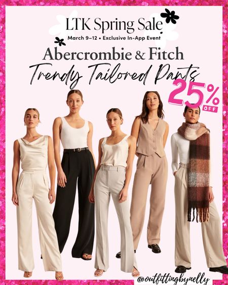 Abercrombie trendy tailored pants on sale 😍

#jeans #pants #abercrombie #fashion #tops #dresses #springsale #casual #abercrombiejeans #tailoredpants #abercrombiesale #ltksale #tailoredpants 

Abercrombie jeans
Abercrombie pants
Abercrombie shorts
Abercrombie flare jeans
Abercrombie straight jeans
Abercrombie curve love jeans
Abercrombie high waisted bottoms
Abercrombie mom jeans
Abercrombie jean shorts
Abercrombie joggers
Abercrombie leggings 
Abercrombie strappy heels
Abercrombie traveler mini dress 
Abercrombie maxi dress 
Linen blend dresses 
Straw tote bag
Maxi dresses 
Straw visor
Split hem pants
Wide leg pants
Travel joggers
Layering pieces
Winter outfit
Winter outfits 
Casual outfit ideas
casual outfit
Abercrombie outfit
Abercrombie style
Abercrombie sale
Gift guide
casual outfits 
Abercrombie top
Abercrombie tops
Abercrombie bodysuits
Abercrombie outerwear
Abercrombie sale
Abercrombie spring sale
Abercrombie new arrivals
Abercrombie tailored pants
Abercrombie Shirts on sale
Abercrombie Tops on sale
Abercrombie blazers 
Abercrombie sweatshirts
Abercrombie hoodies
Abercrombie pants
Abercrombie joggers
Tailored pants
Curve love jeans
Spring outfits
Spring sale
Vacation outfit 
Resortwear
Straight jeans
High rise jeans
Vegan jeans
Comfy outfits 
Abercrombie shirts on sale
Trendy fashion
Abercrombie shirts
Flare jeans
Tailored pants 
Seamless tanks
Heeled sandals
Ultra high rise tailored shorts
Wide leg tailored pants
Straight leg tailored pants 
Satin tailored pants 

#LTKSeasonal #LTKSale #LTKworkwear