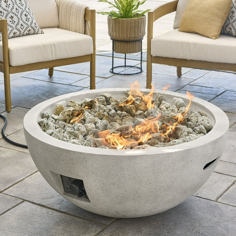 Better Homes & Gardens 36" Round 65,000 BTU Propane Faux Concrete Finish Fire Pit with Tank Hidea... | Walmart (US)