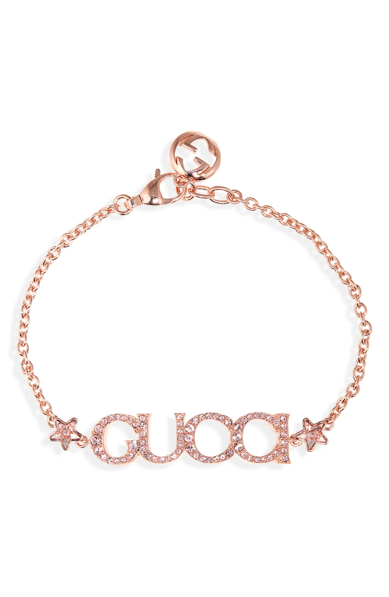 Gucci Crystal Script Bracelet | Nordstrom | Nordstrom