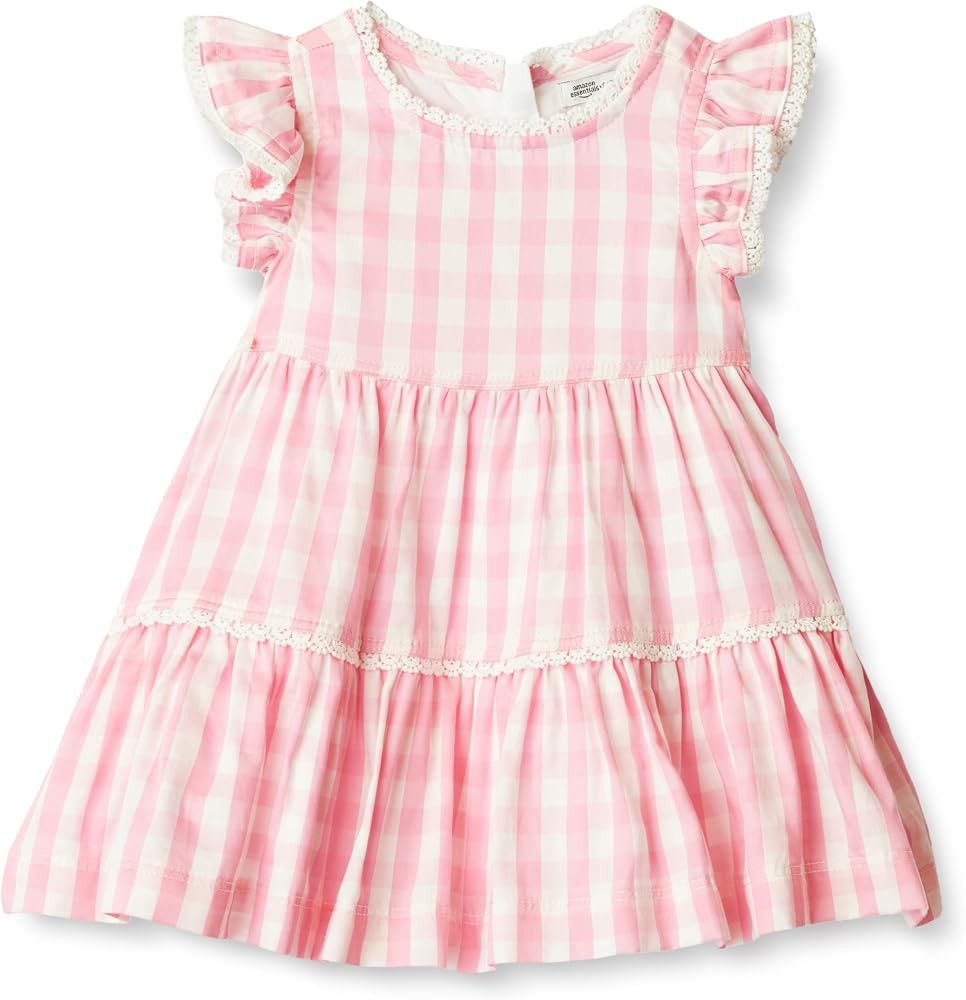 Amazon Essentials x Sofia Grainge Toddlers and Baby Girls' Woven Cotton Sateen Fit & Flare Casual... | Amazon (US)