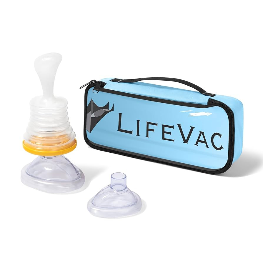 LifeVac Blue Travel Kit - Portable Suction Rescue Device, First Aid Kit for Kids and Adults, Port... | Amazon (US)