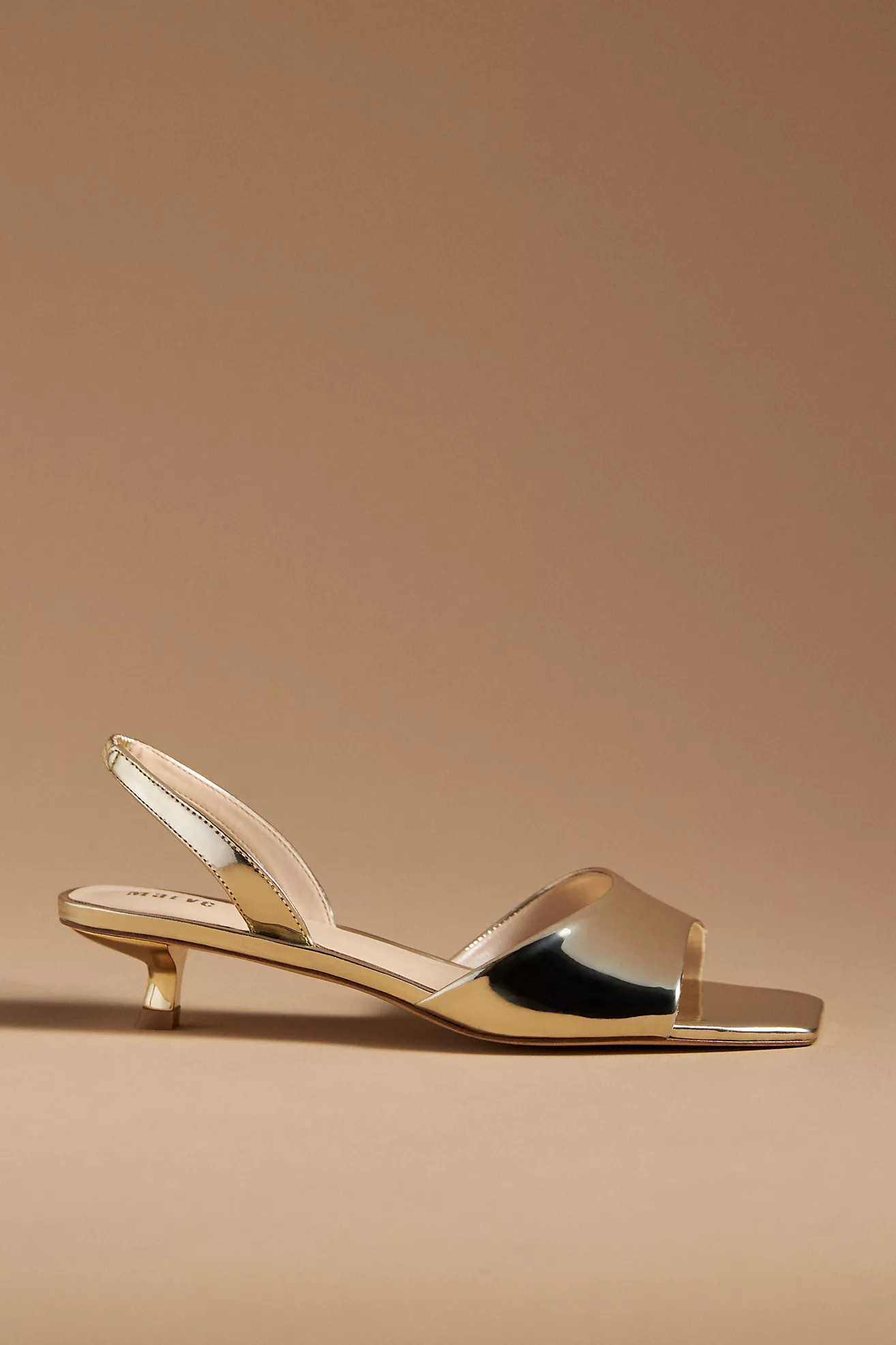 Maeve Square-Toe Slingback Kitten Heels | Anthropologie (US)