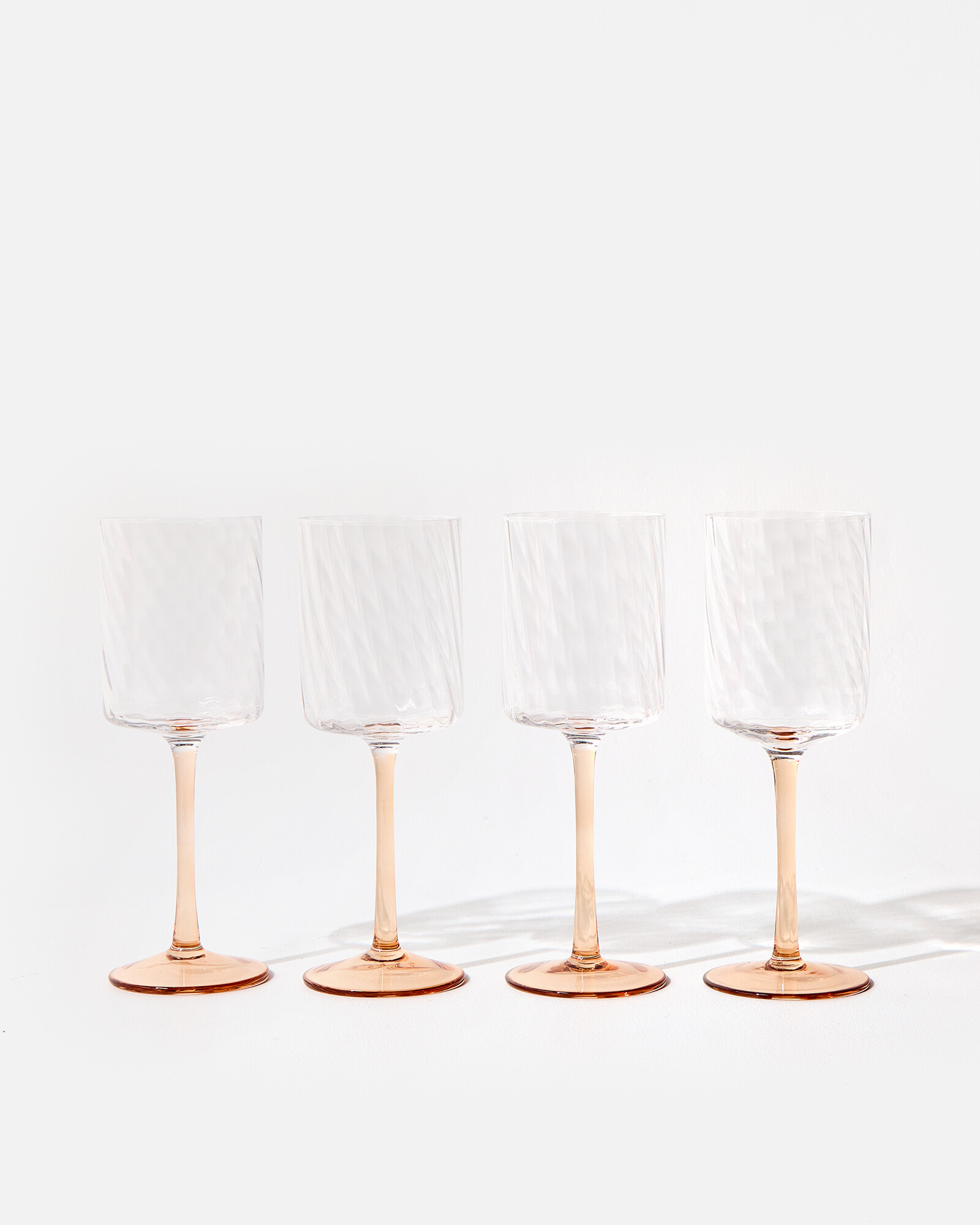 Amira Wine Glasses Set of Four | Oliver Bonas | Oliver Bonas (Global)