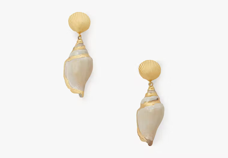 Reef Treasure Shell Drop Earrings | Kate Spade Outlet