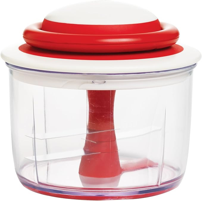 Chef'n VeggiChop Hand-Powered Food Chopper (Cherry) | Amazon (US)