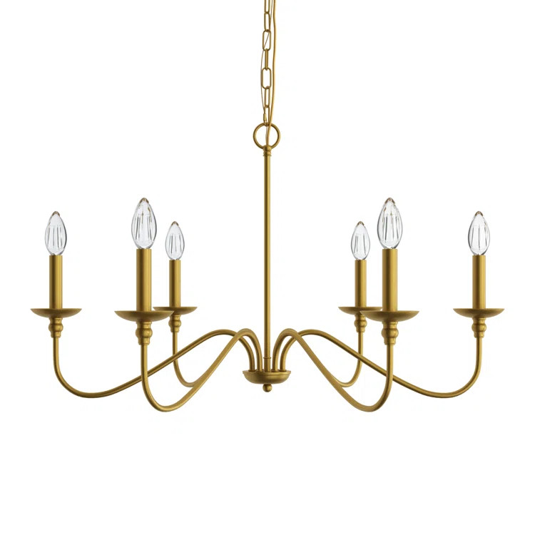 Ableton 6 Light Metal Dimmable Chandelier | Wayfair North America