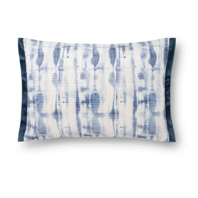 Abstract Lumbar Pillow Loloi x Justina Blakeney Fill Material: Down, Color: Blue | Wayfair North America