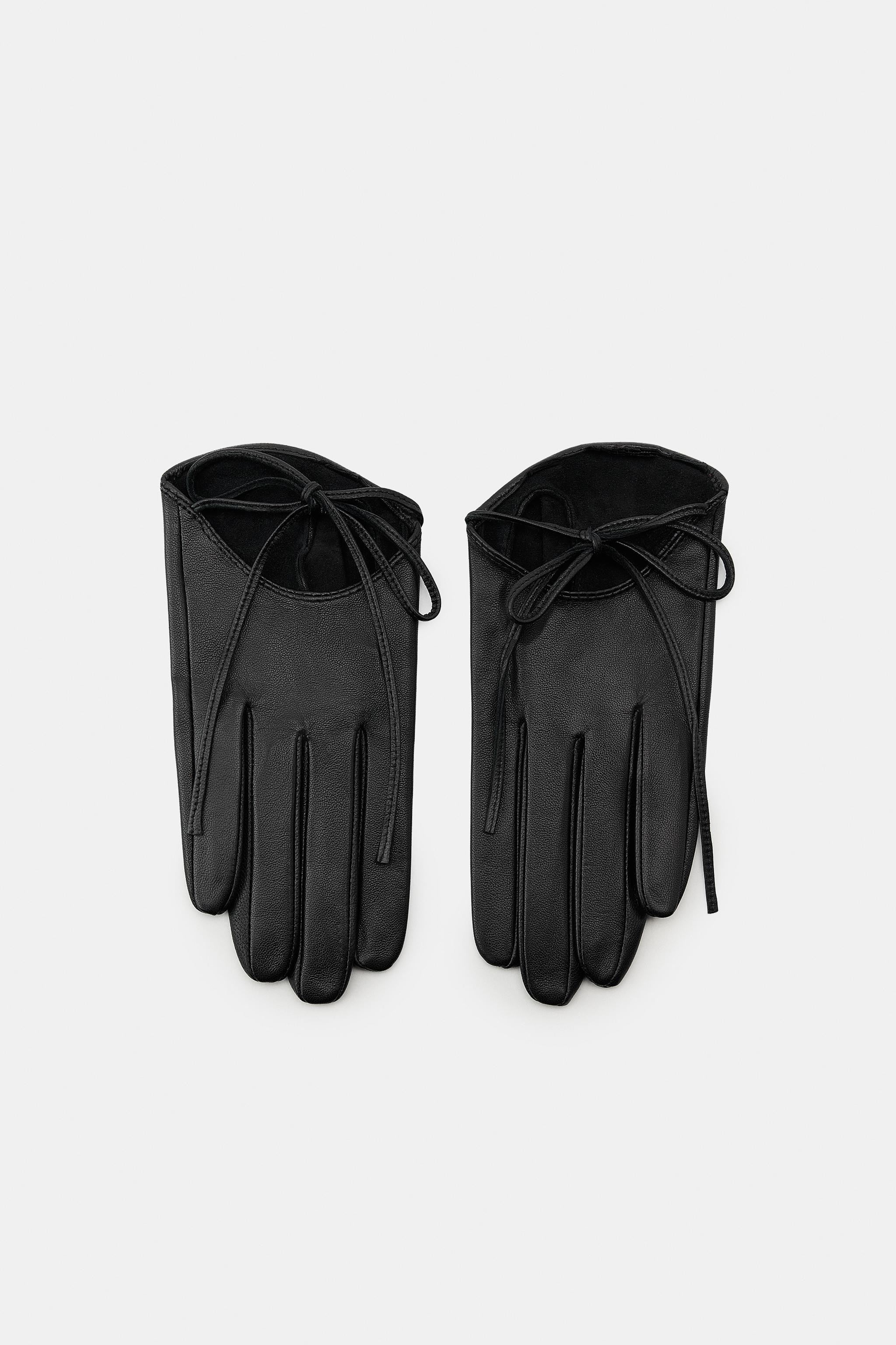 LEDERHANDSCHUHE MIT SCHNÜRUNG | Zara DE