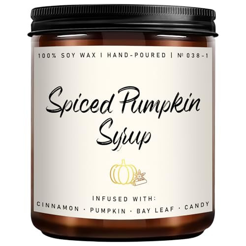 Fall Candle | Pumpkin Syrup Candle - Fall Scented Candles for Home - Fall Candles for Home Scented, Fall Soy Candles - 7 oz Candles for Fall, Candle Gifts for Men & Women | Amazon (US)