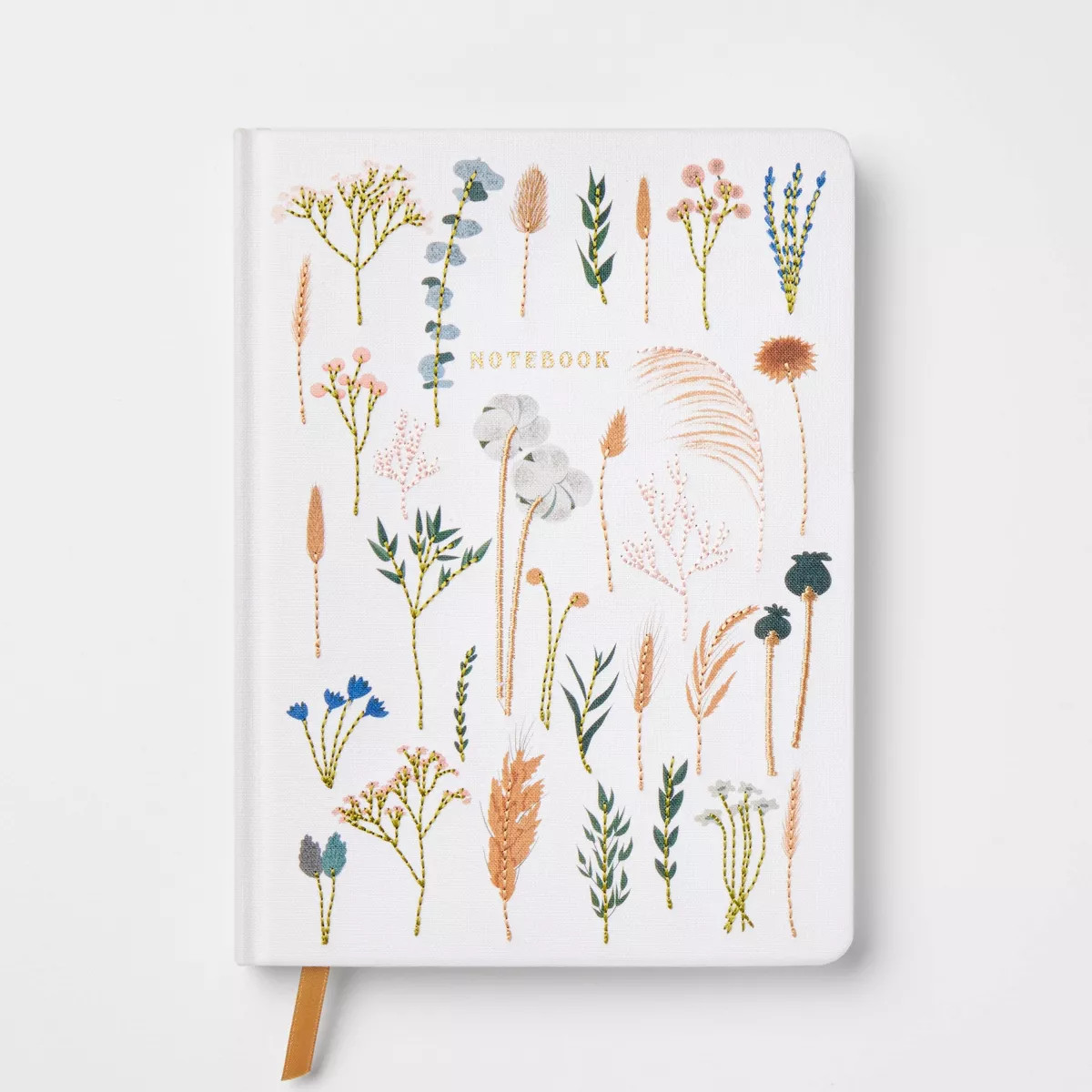 240pg Ruled Journal 8"x6" Botanical Leaves - Threshold™ | Target