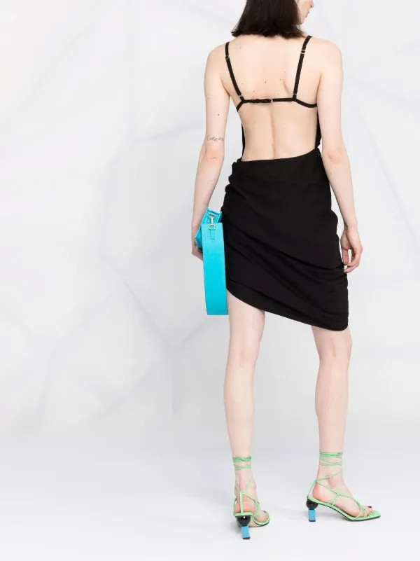 Jacquemus La Robe Saudade Draped Minidress - Farfetch | Farfetch Global