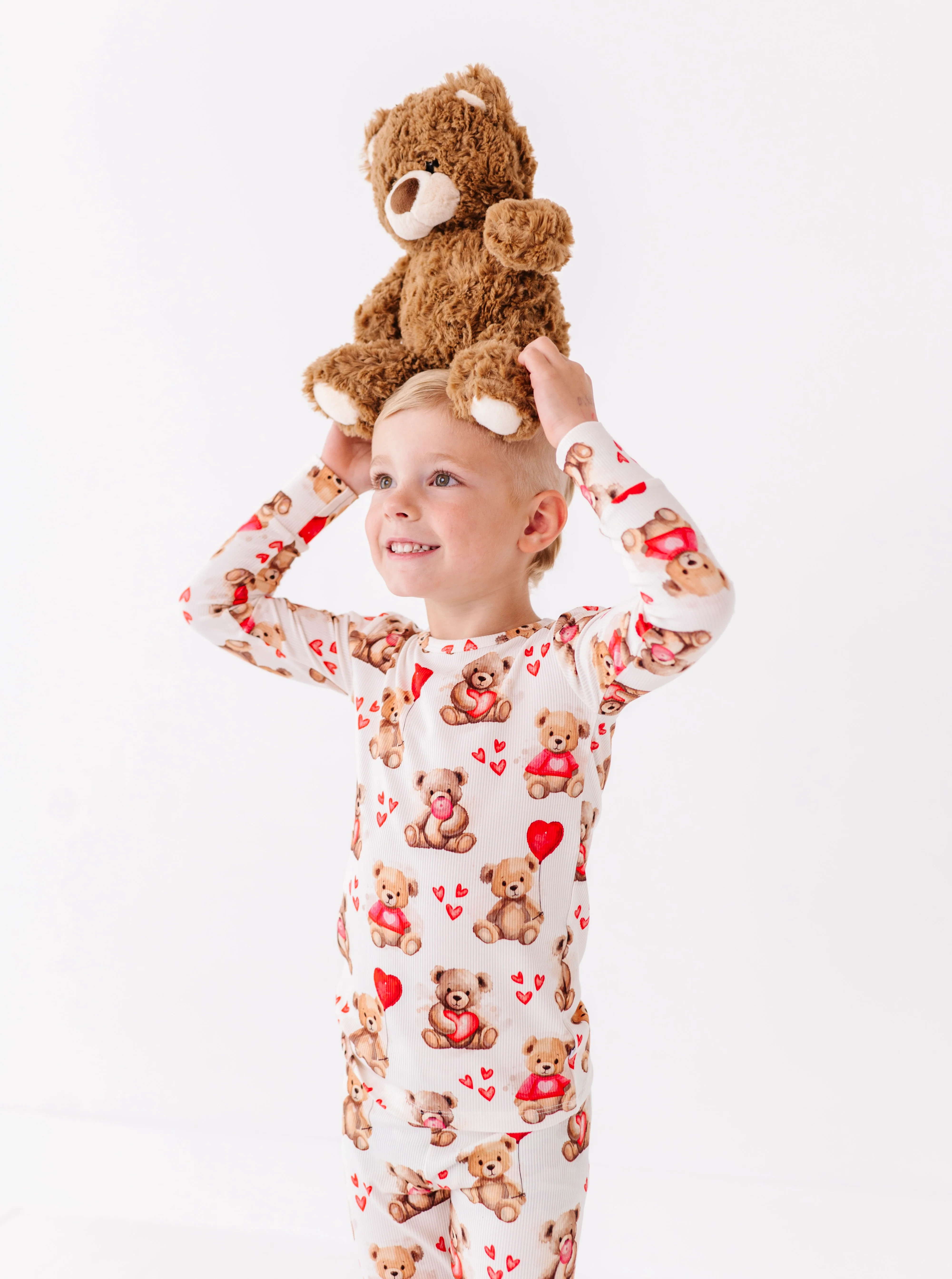 Beary Sweet Ribbed 2-Piece Pajamas | Birdie Bean