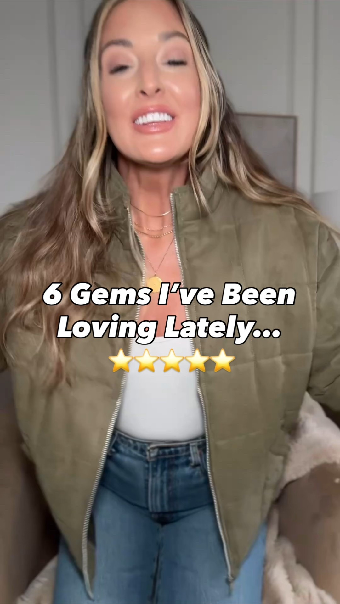 Some gems I’ve been loving lately! 

I wear a medium in the jacket and 27/34” in the jeans 

#LTKootd #LTKmomlife