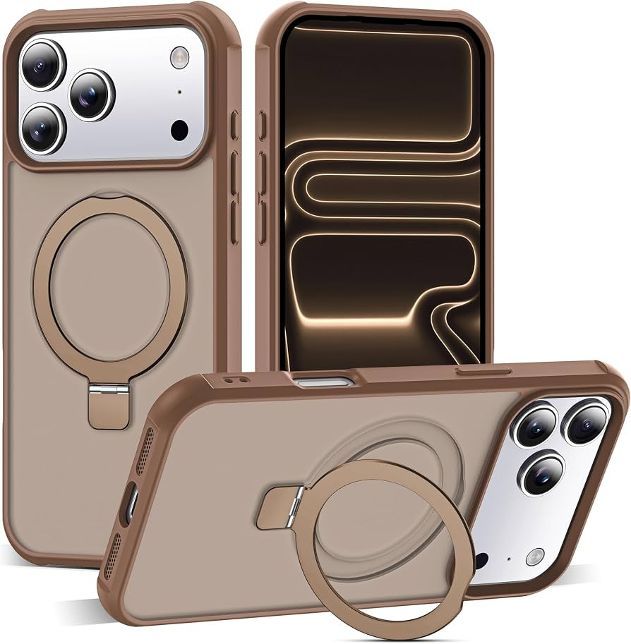SKYLMW Compatible with iPhone 17 Pro Max Case with Stand,Desert Brown | Amazon (US)