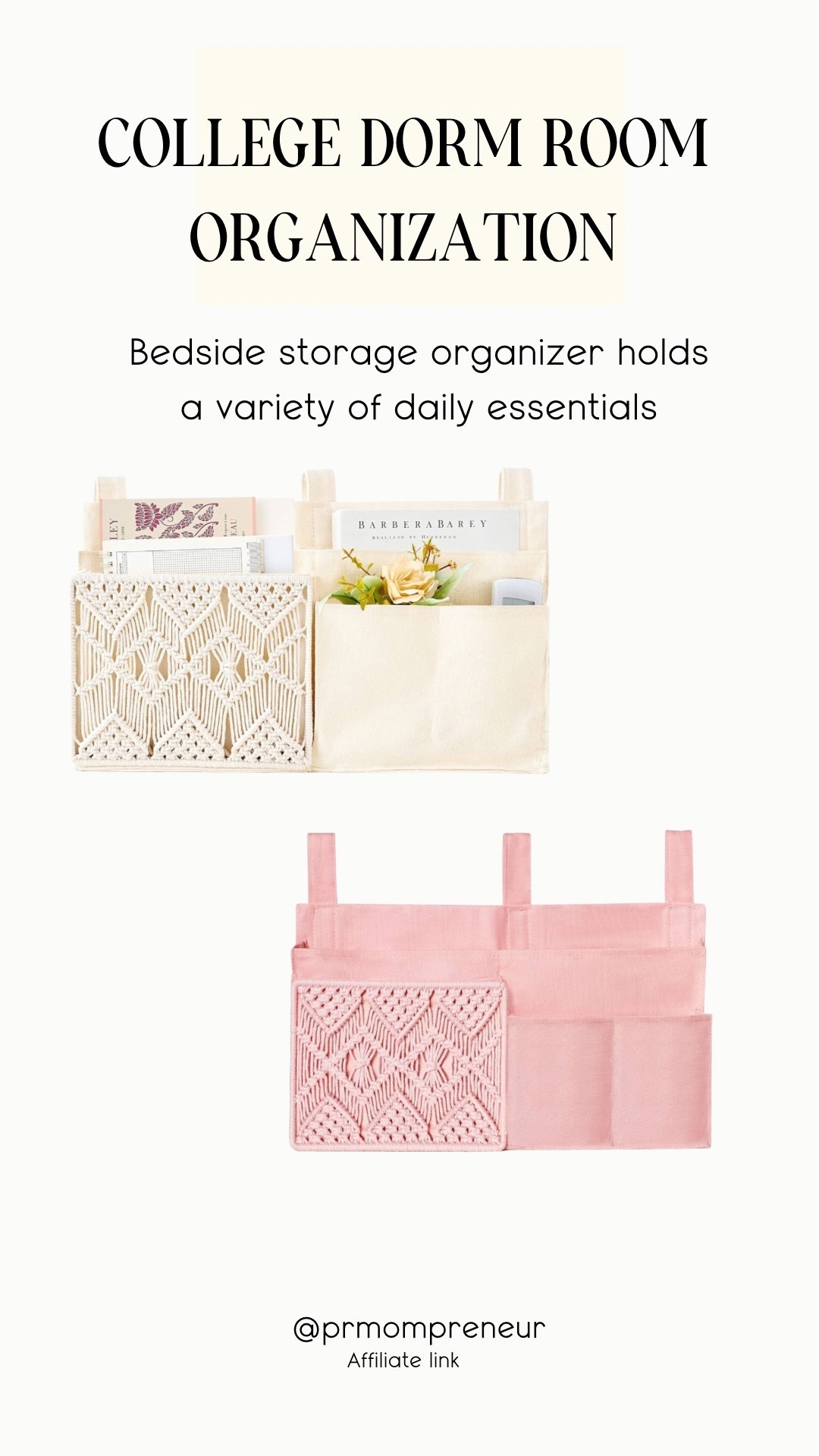 Dorm life hack every college student needs!
This bedside caddy hangs right over the top bunk—perfect for keeping 
 your phone, charger, and other must-haves within reach. No nightstand? No problem. 👏

I got it for my daughter’s dorm, and she uses it every single day.
Affordable + available on Amazon—linked it for you on my LTK!

#DormEssentials #CollegeLife #AmazonDormFinds #DormRoomHacks #LTKBackToSchool #LTKCollege #BunkBedStorage #MomFinds #CollegeMom
 

#LTKItBag #LTKOver40 #LTKKids