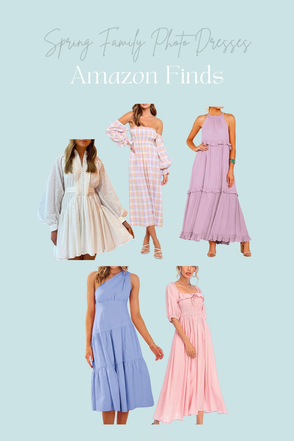 Amazon dress ideas for spring family photos! 😍

These would all look great for Easter, wedding guest, etc!

#LTKstyletip #LTKfamily #LTKSeasonal