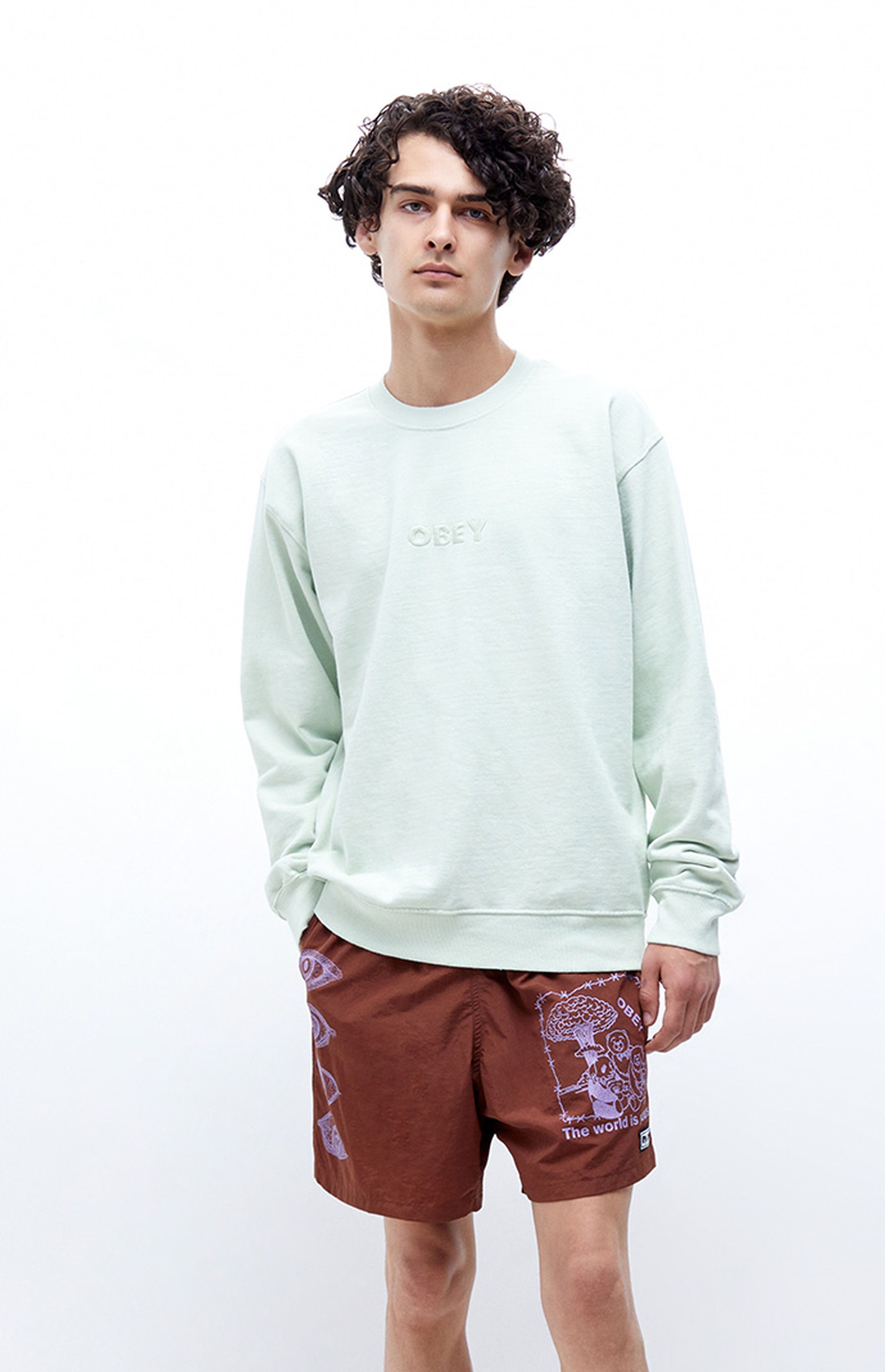 Obey Recycled Bold Crew Neck Sweatshirt | PacSun | PacSun