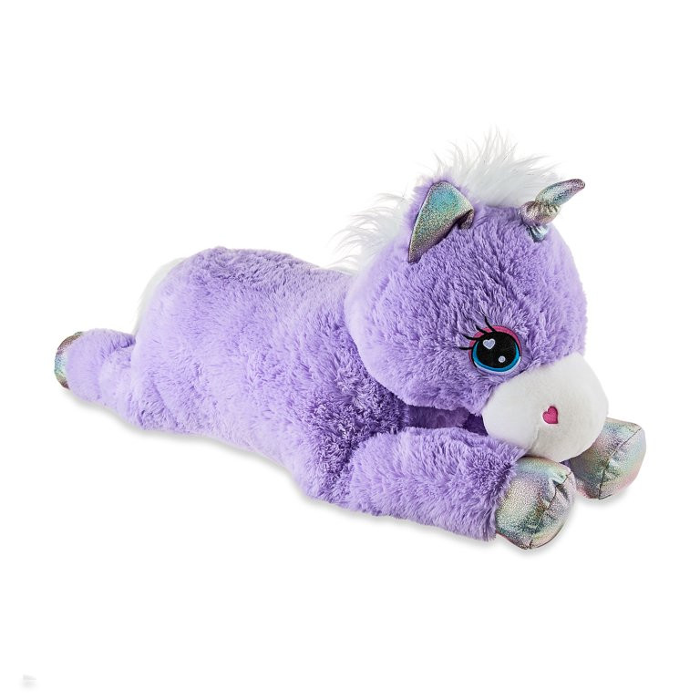 Valentine's Day Big Purple Lying Unicorn Plush, 39 in, by Way To Celebrate - Walmart.com | Walmart (US)