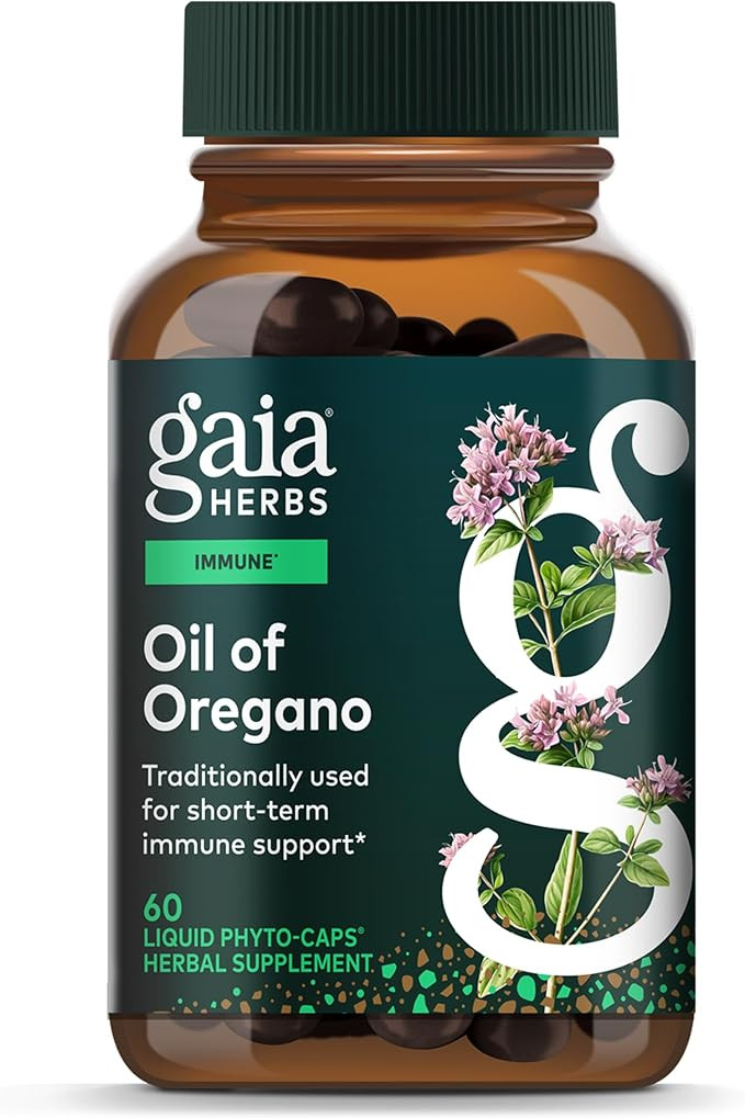 Gaia Herbs Oil of Oregano - Immune & Antioxidant Support Supplement - with Oregano Oil, Carvacrol... | Amazon (US)