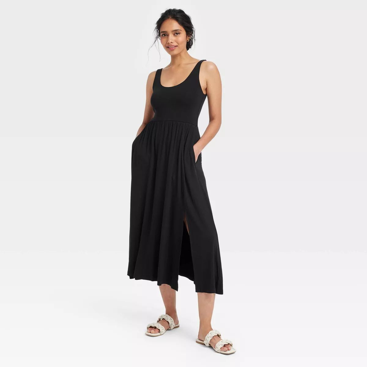 Women's Midi Ballet Dress - A New Day™ Black S | Target