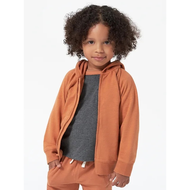 Modern Moments by Gerber Toddler Boy Zip-Up French Terry Hoodie, 12M-5T | Walmart (US)