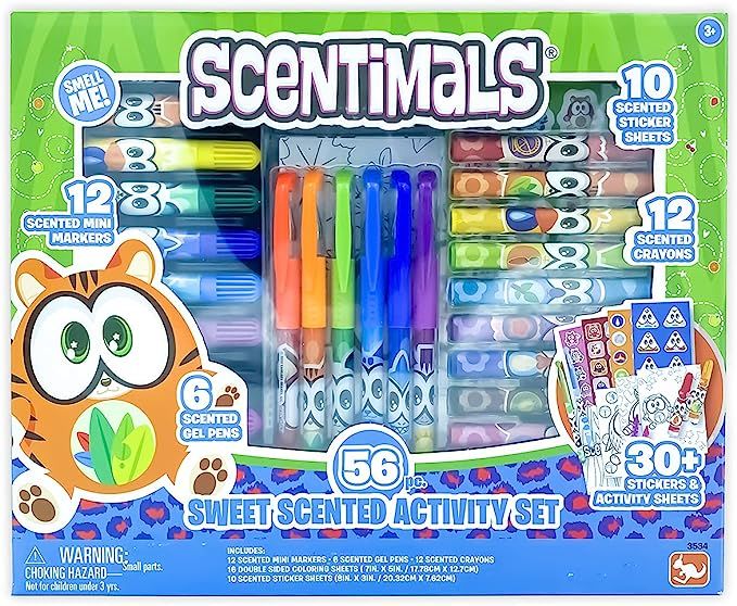 Art Supplies, Coloring Set, Drawing Kit, Book - Scentimals Sweet Scented Activity Set - Kids Art ... | Amazon (US)