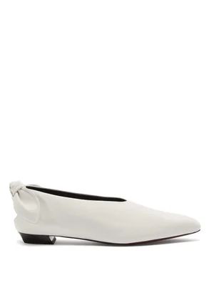 Knot-heel leather flats | Matches (UK)